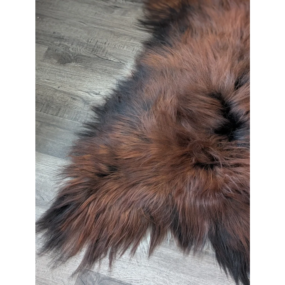 AN6❤️60" x 33" Massive Dark Bronze Icelandic Sheepskin