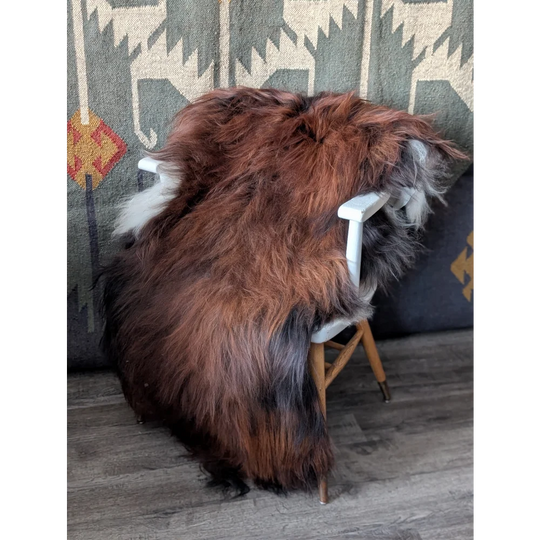 AN6❤️60" x 33" Massive Dark Bronze Icelandic Sheepskin