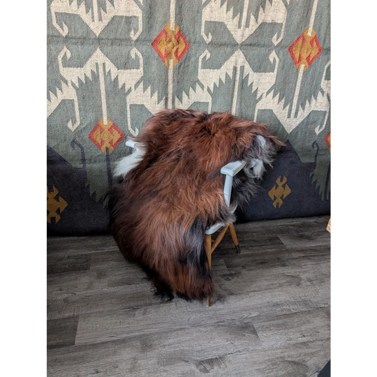 AN6❤️60" x 33" Massive Dark Bronze Icelandic Sheepskin