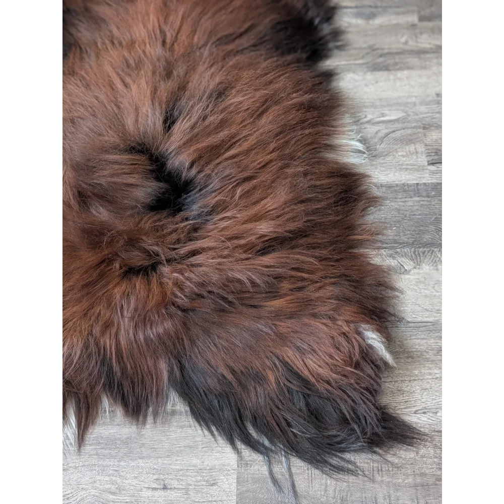 AN6❤️60" x 33" Massive Dark Bronze Icelandic Sheepskin