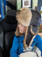 Razer aviator hat made with rabbit fur and leather trim