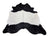Belted galloway large cowhide rug with black and white natural fur texture showcasing unique characteristics and rustic charm