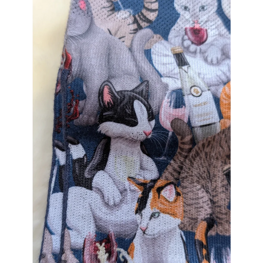 Cats With Wine cat-themed bag by Good Luck Socks