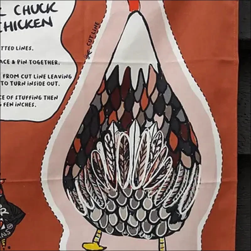 Chuck Chuck The Chicken Tea Towel DIY Soft Toy