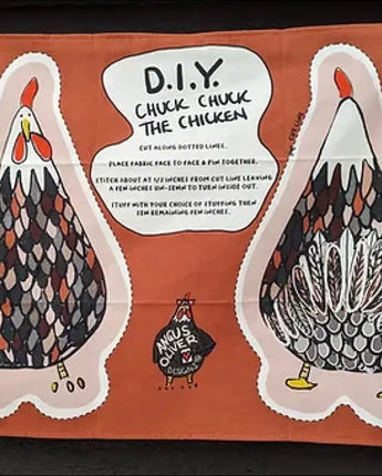 Chuck Chuck The Chicken Tea Towel DIY Soft Toy