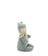 Clearance forest frog soft sage green plush hippo toy with beige face tan ears and yellow white striped scarf