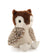 Clearance oscar the owl plush toy with brown head white face spotted tan wings and soft fabric feet