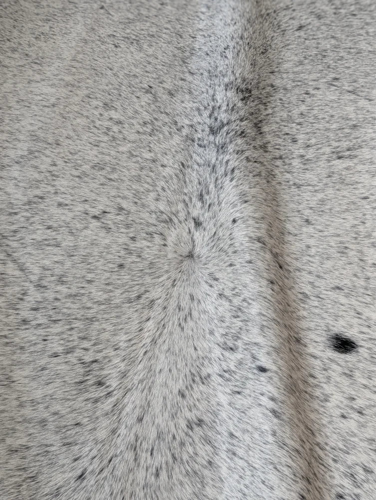 Gray black speckled Angus Oliver cowhide rug 93x87 Canada