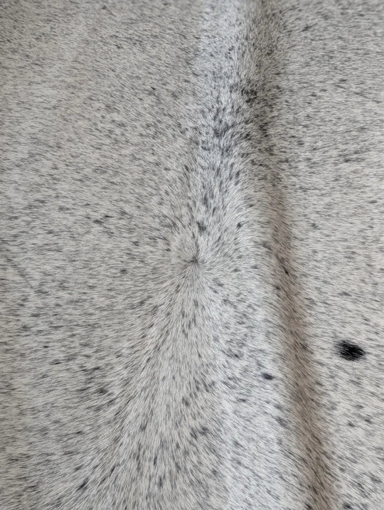 Gray black speckled Angus Oliver cowhide rug 93x87 Canada