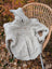 Cream woolen calgary cardigan soft fleece light gray knitted zip-up hoodie with textured pattern and ribbed cuffs