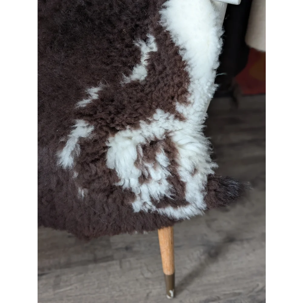 43x27 fluffy cloud like oeko tex curly wool sheepskin rug