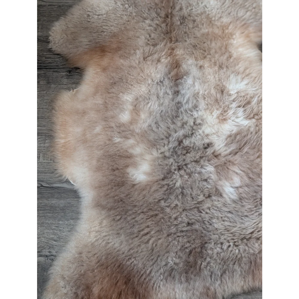 41x27 fluffy cloud sheepskin rug in oeko tex natural colours
