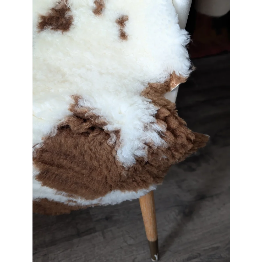 43x25 fluffy cloud oeko tex sheepskin rug with curly wool