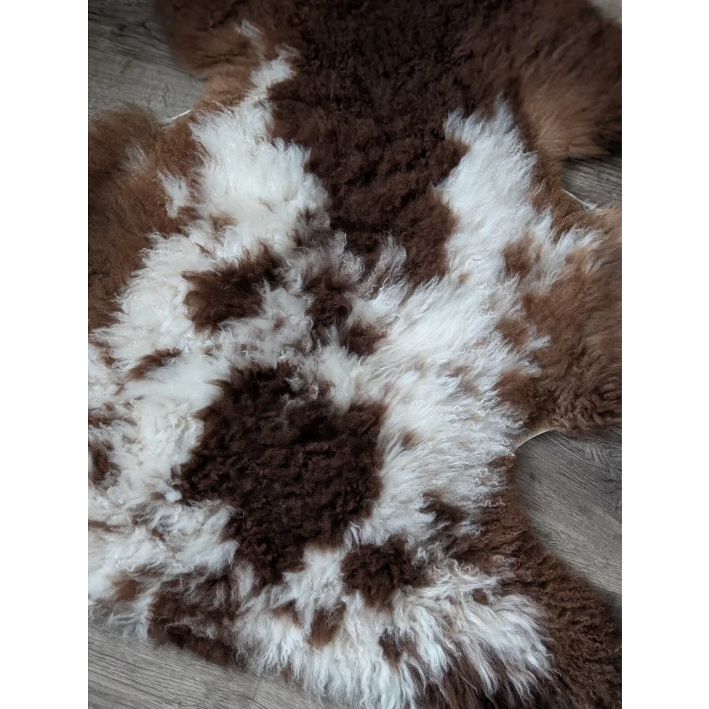40x27 fluffy cloud oeko tex sheepskin rug in natural colours