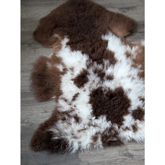 40x27 fluffy cloud sheepskin rug in oeko tex natural colours