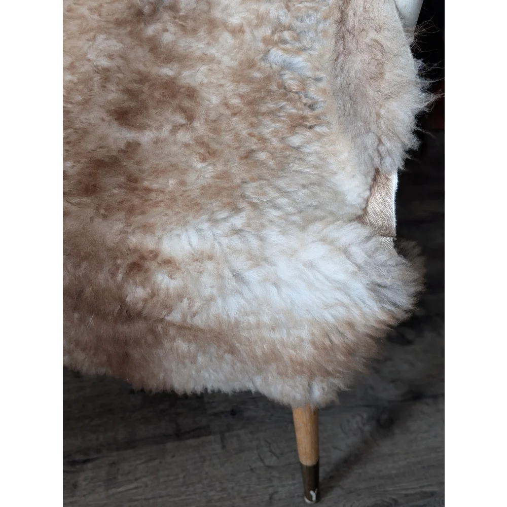 41x26 fluffy cloud sheepskin rug with oeko tex soft curly cream texture