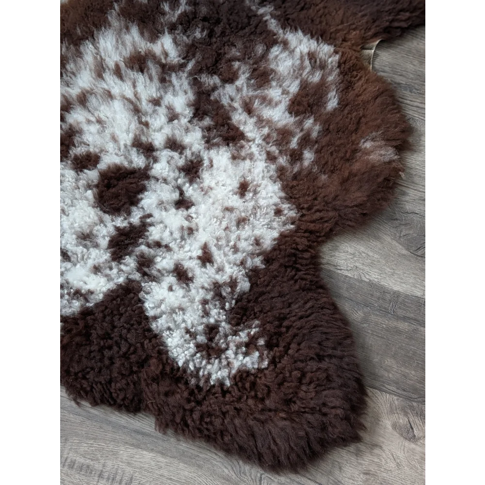 43x26.5 fluffy cloud oeko tex sheepskin rug in natural colours
