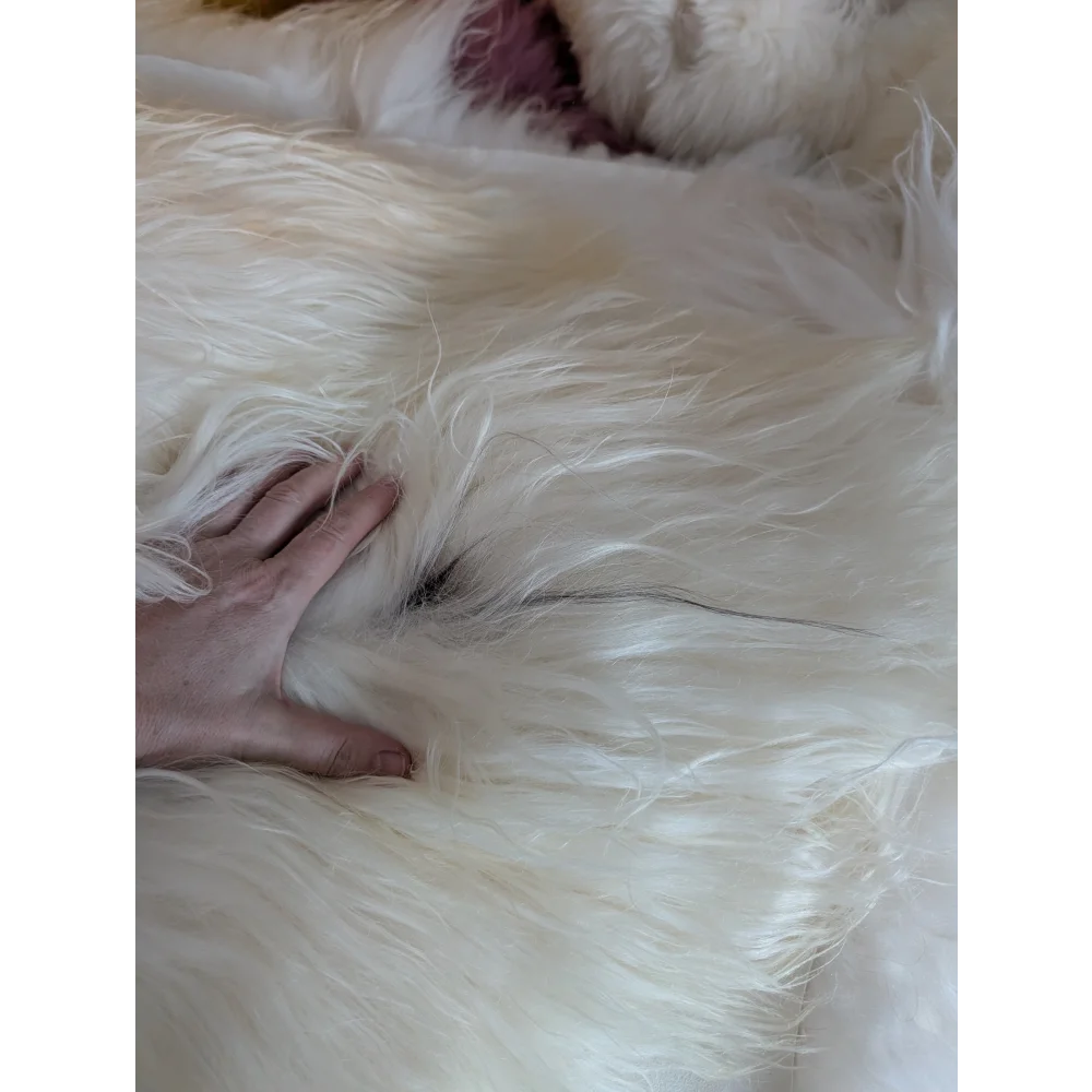 DE34❤️54" x 30" Natural White Icelandic Sheepskin