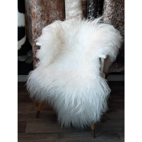 DE38❤️52" x 34" Natural White Icelandic Sheepskin