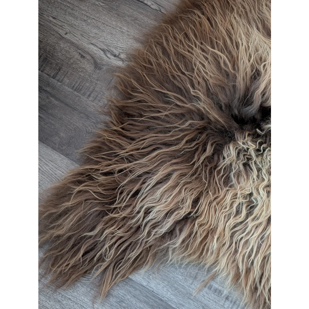 SPT10❤️53" x 34" Peau de mouton islandaise douce et impaire