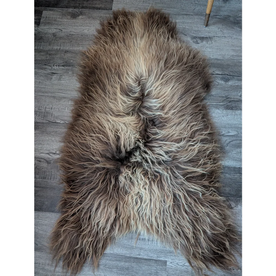 SPT10❤️53" x 34" Peau de mouton islandaise douce et impaire