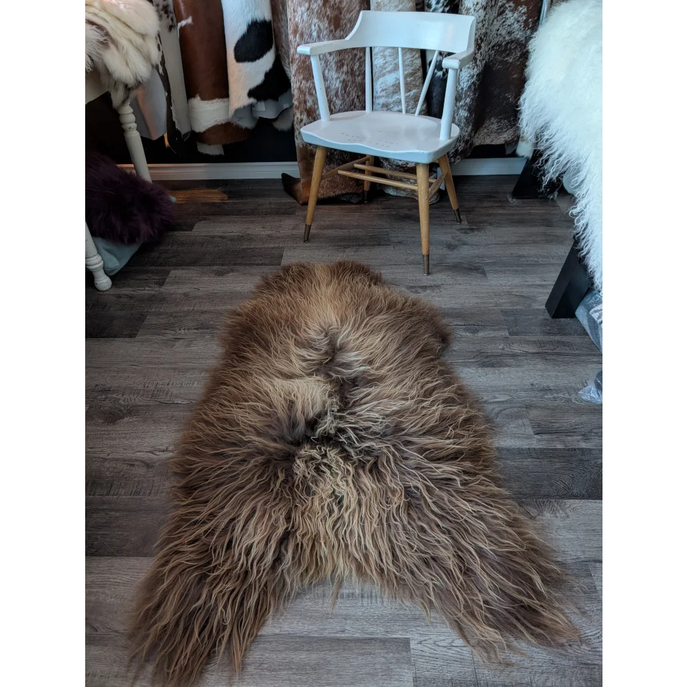 SPT10❤️53" x 34" Peau de mouton islandaise douce et impaire