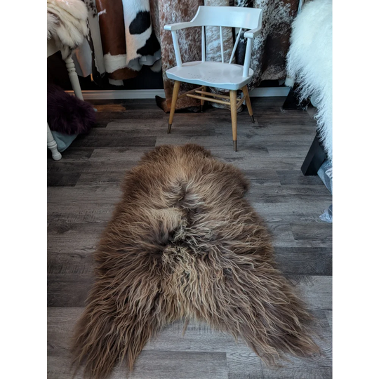 SPT10❤️53" x 34" Peau de mouton islandaise douce et impaire