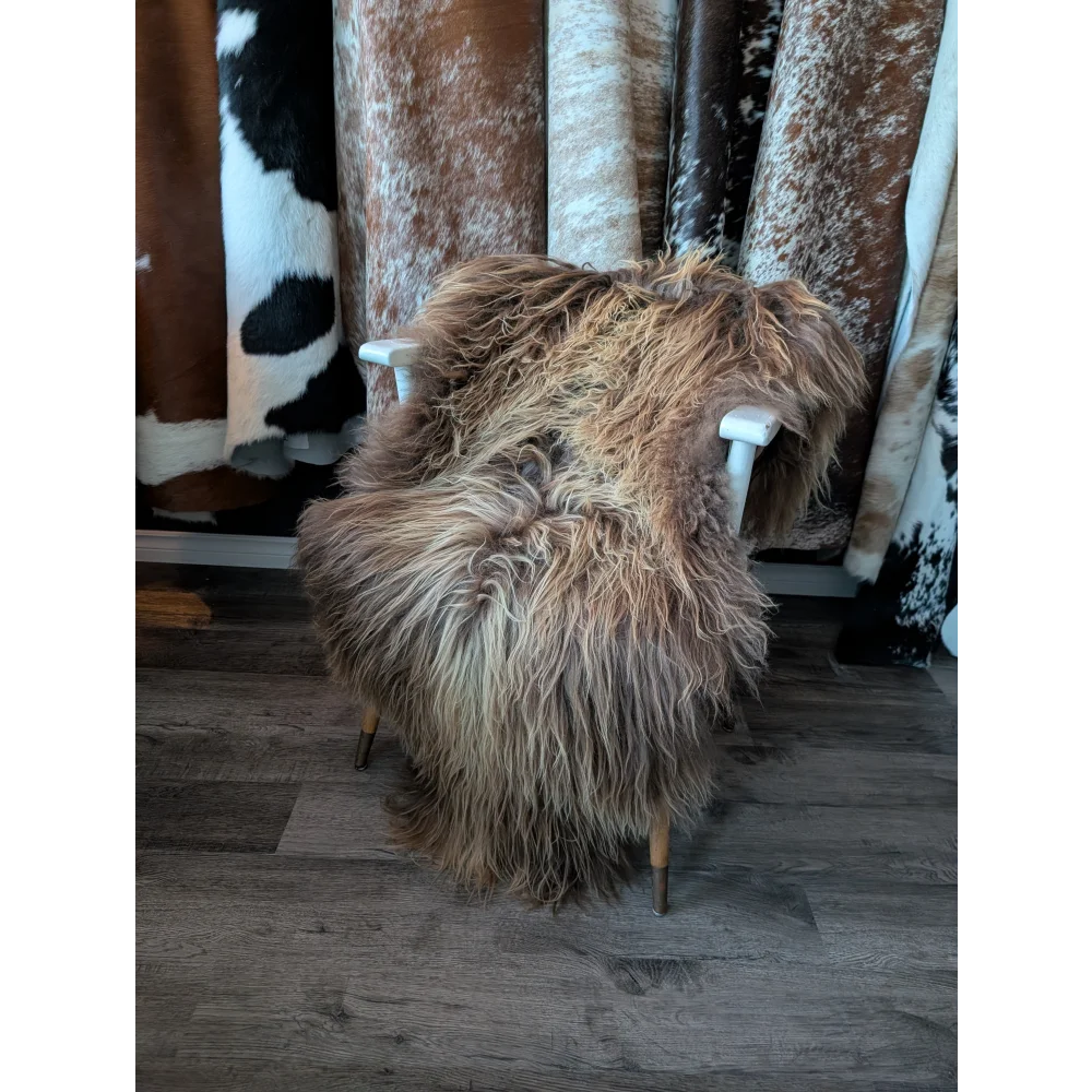 SPT10❤️53" x 34" Peau de mouton islandaise douce et impaire