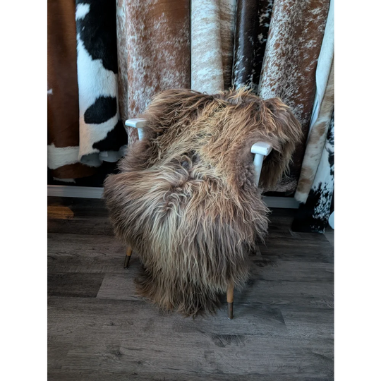 SPT10❤️53" x 34" Peau de mouton islandaise douce et impaire