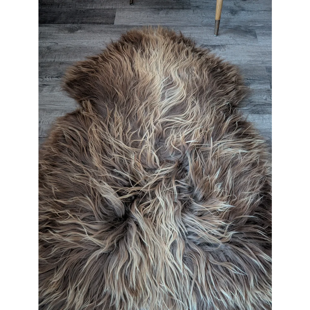 SPT10❤️53" x 34" Peau de mouton islandaise douce et impaire