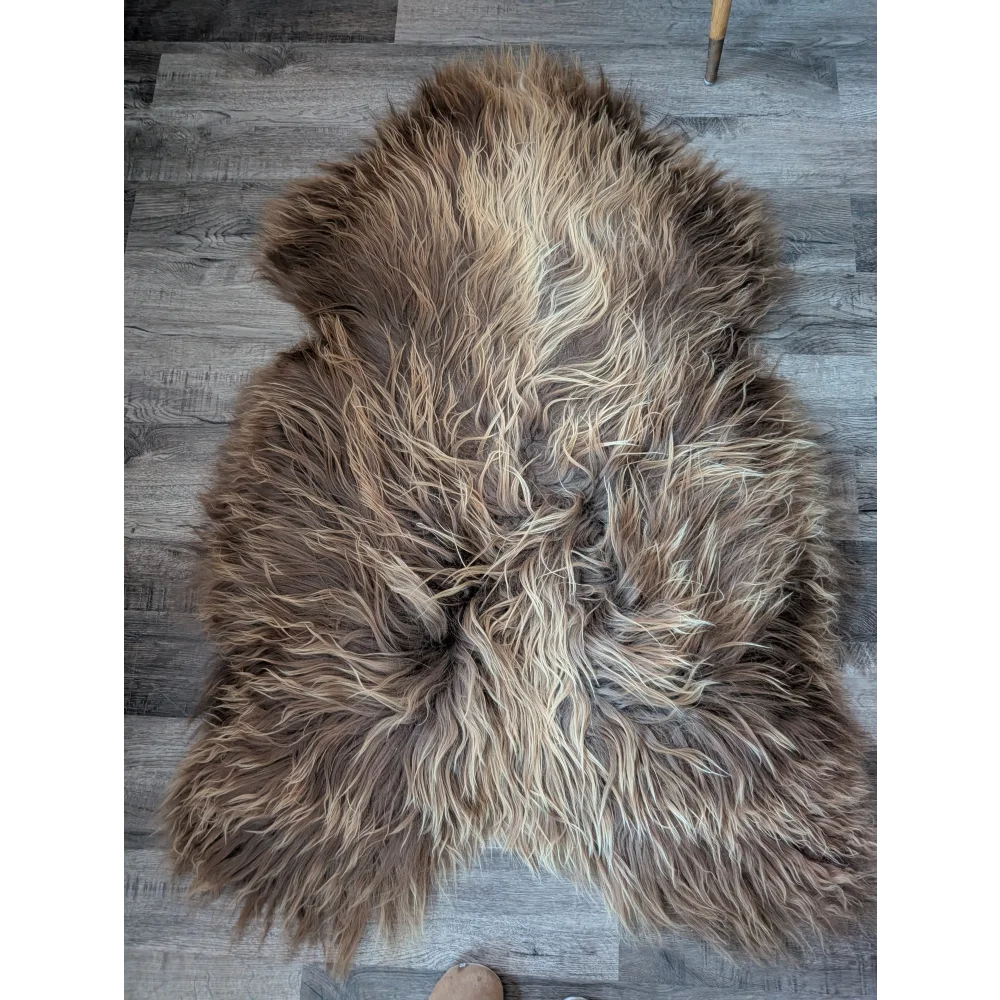 SPT10❤️53" x 34" Peau de mouton islandaise douce et impaire