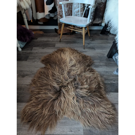 SPT10❤️53" x 34" Peau de mouton islandaise douce et impaire