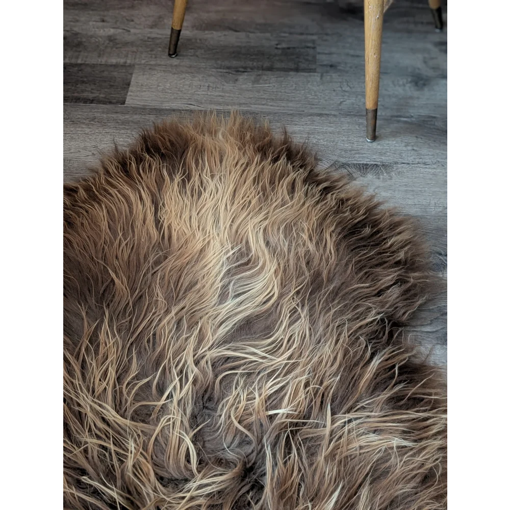 SPT10❤️53" x 34" Peau de mouton islandaise douce et impaire