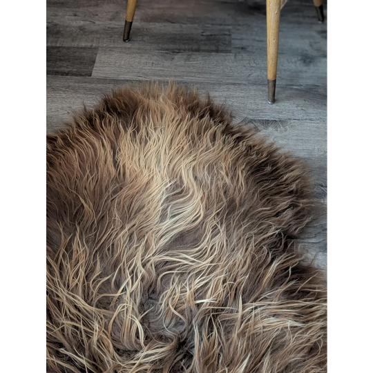 SPT10❤️53" x 34" Peau de mouton islandaise douce et impaire