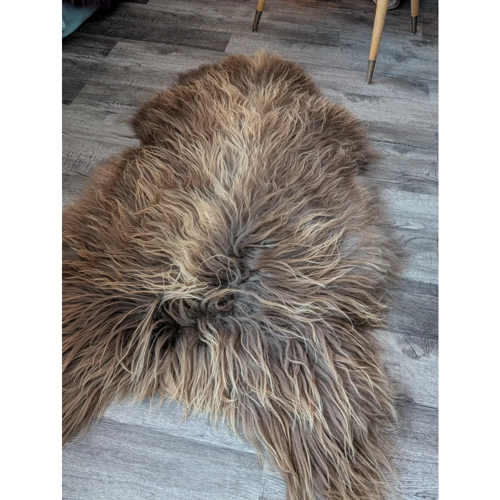 SPT10❤️53" x 34" Peau de mouton islandaise douce et impaire