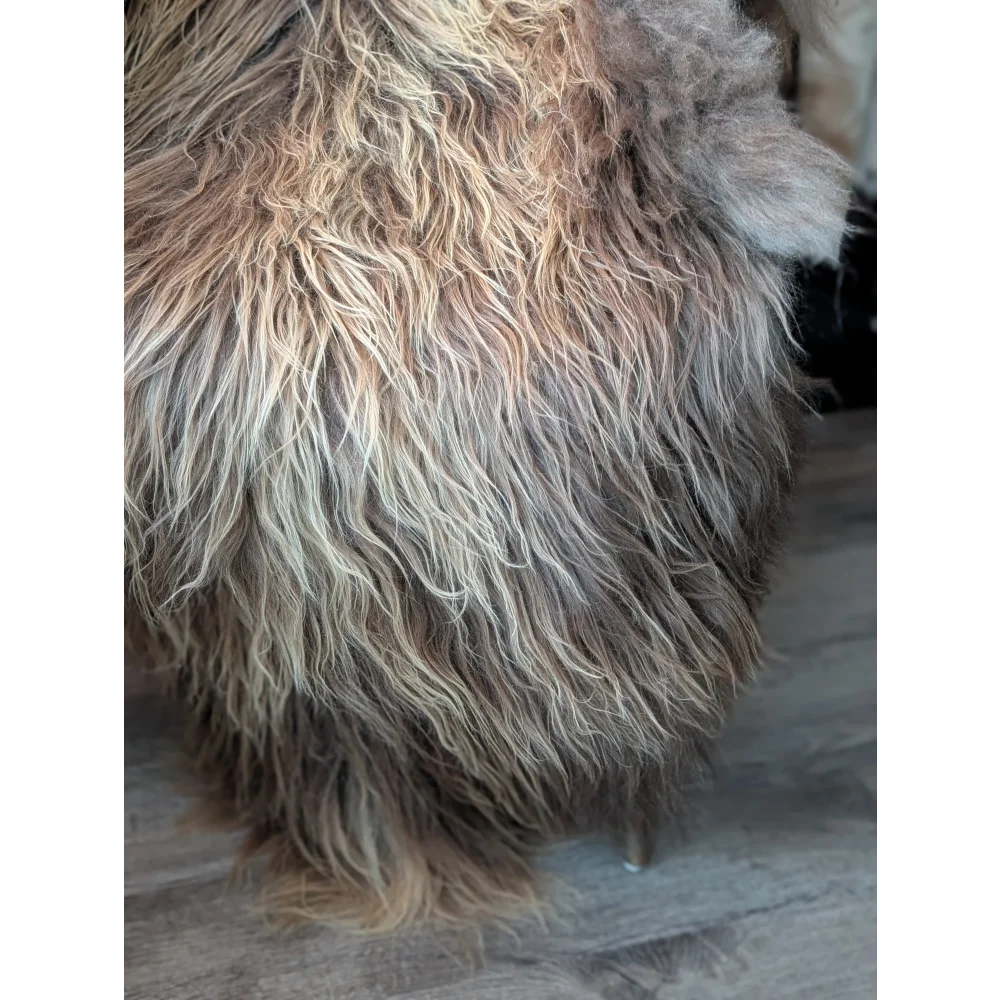 SPT10❤️53" x 34" Peau de mouton islandaise douce et impaire