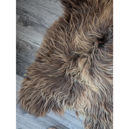 SPT10❤️53" x 34" Peau de mouton islandaise douce et impaire