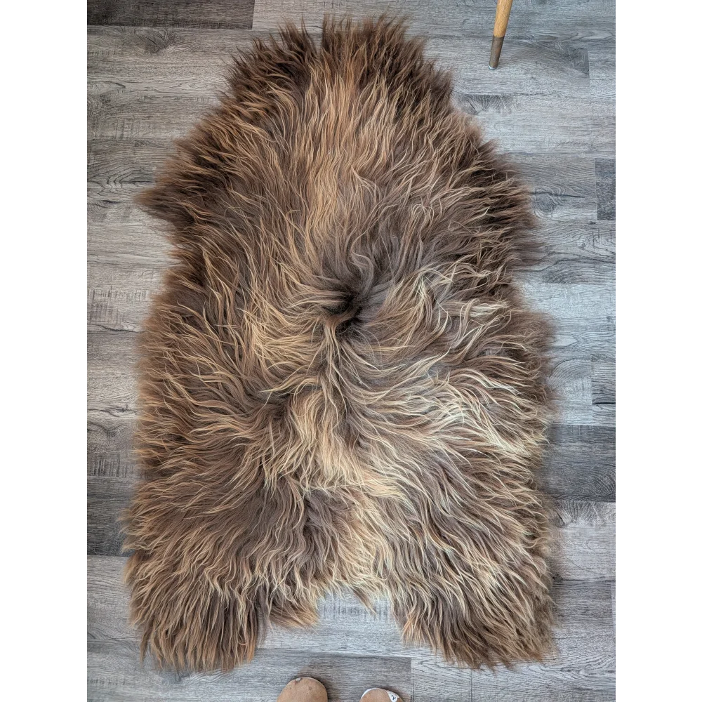 SPT10❤️53" x 34" Peau de mouton islandaise douce et impaire