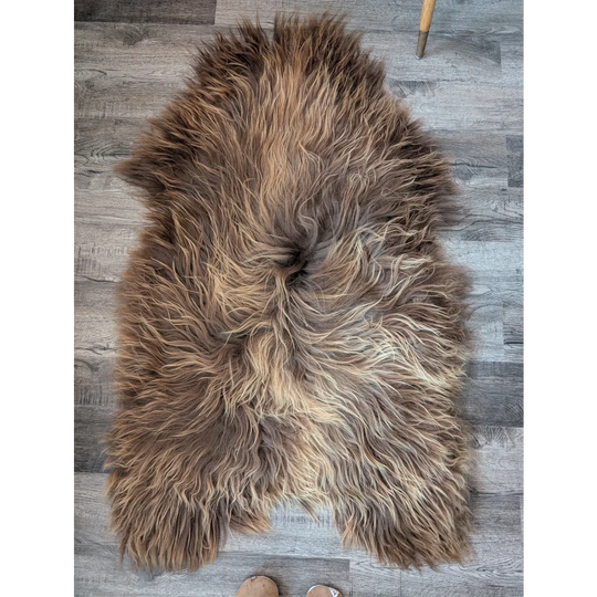 SPT10❤️53" x 34" Peau de mouton islandaise douce et impaire