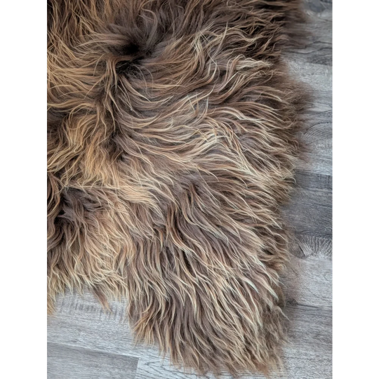 SPT10❤️53" x 34" Peau de mouton islandaise douce et impaire