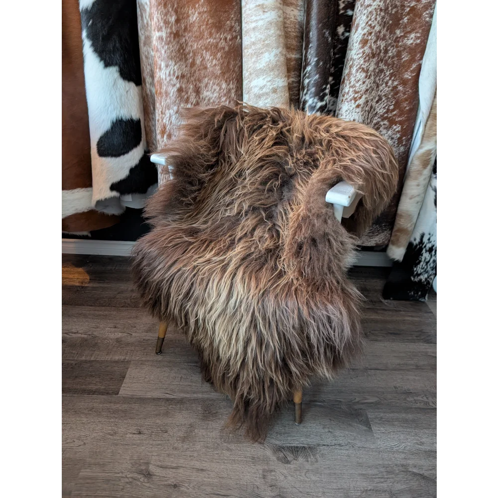 SPT10❤️53" x 34" Peau de mouton islandaise douce et impaire