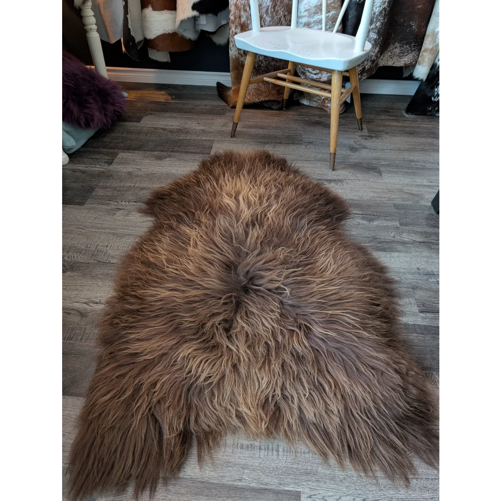 SPT10❤️53" x 34" Peau de mouton islandaise douce et impaire