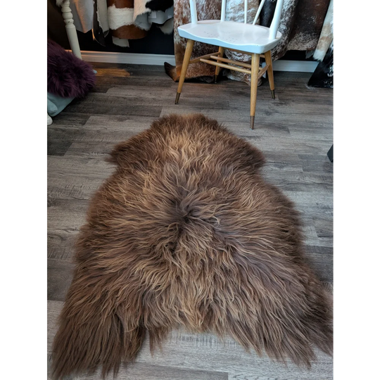 SPT10❤️53" x 34" Peau de mouton islandaise douce et impaire