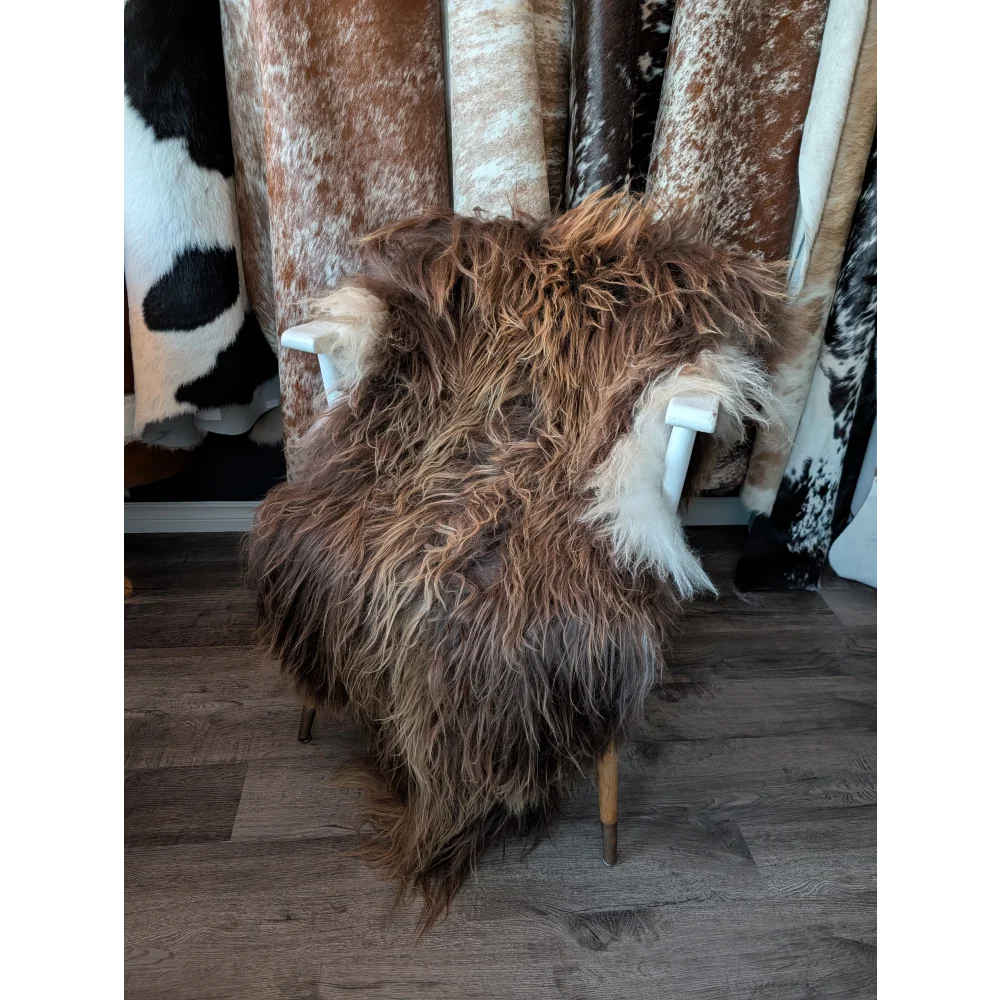 SPT10❤️53" x 34" Peau de mouton islandaise douce et impaire