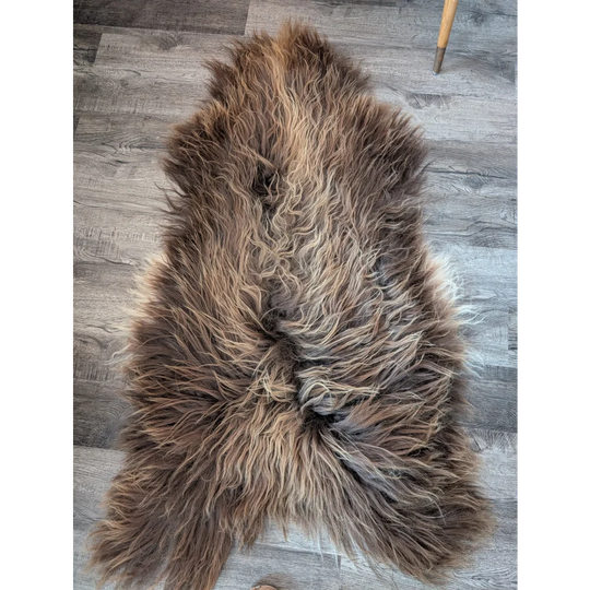 SPT10❤️53" x 34" Peau de mouton islandaise douce et impaire