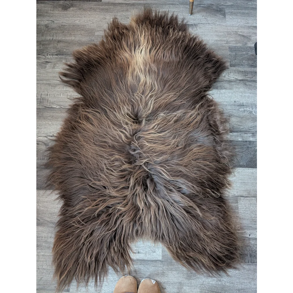 SPT10❤️53" x 34" Peau de mouton islandaise douce et impaire