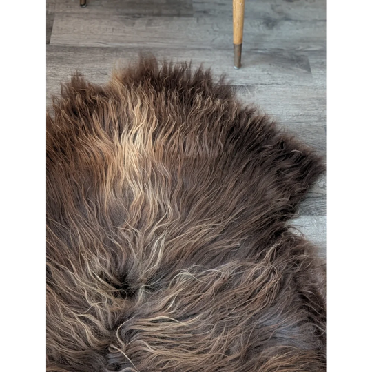 SPT10❤️53" x 34" Peau de mouton islandaise douce et impaire