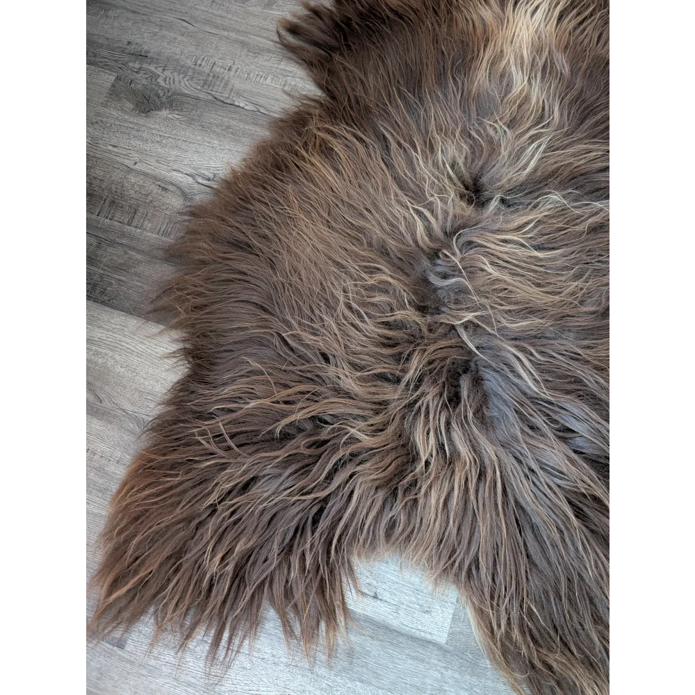 SPT10❤️53" x 34" Peau de mouton islandaise douce et impaire