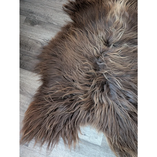 SPT10❤️53" x 34" Peau de mouton islandaise douce et impaire