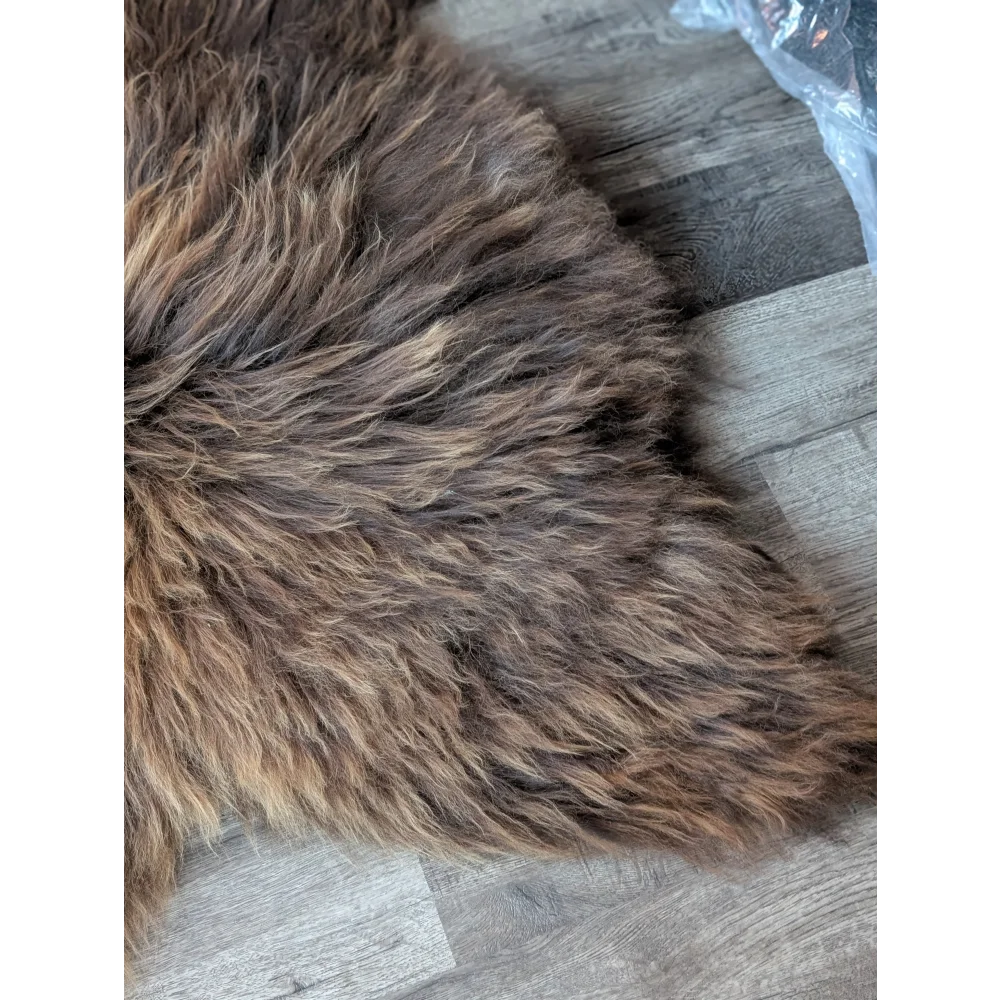 SPT10❤️53" x 34" Peau de mouton islandaise douce et impaire